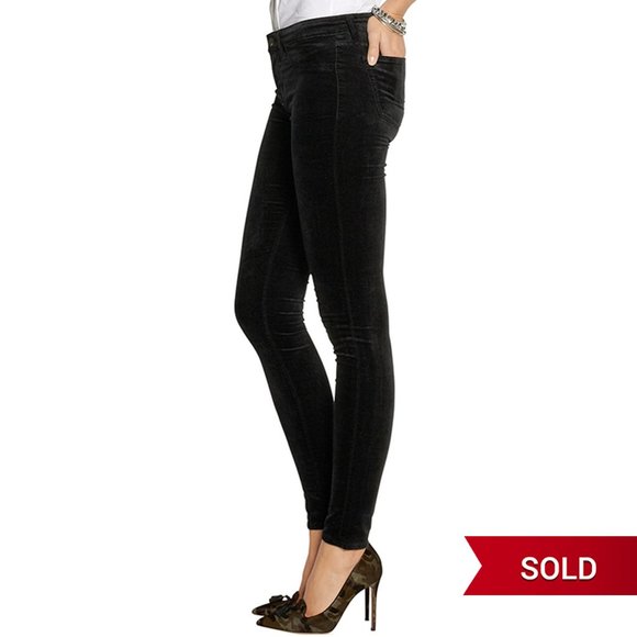 J Brand 815 Mid-Rise Velvet Skinny Jeans - Picture 3 of 8